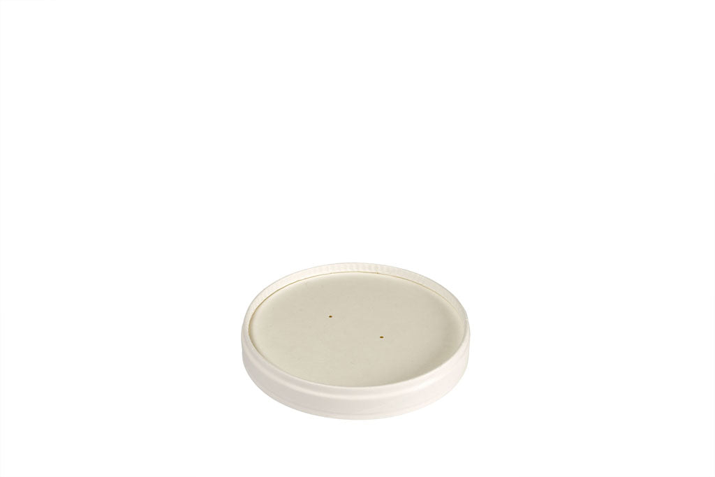 Deckel, Ronda SLIM, Karton/PLA, weiß, ⌀11,7 cm